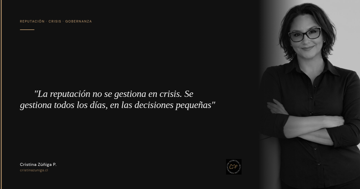 Reputación y manejo de crisis